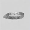 Bracelet homme argent massif tresse symbole OM