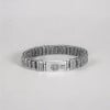 Bracelet homme argent massif tresse symbole OM