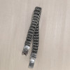 Bracelet homme argent massif tresse symbole OM