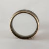 Bague personnalisee tungstene homme finition brosse noir bleu