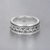 Bague argent homme anneau tournant celtique