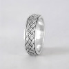 Bague argent anneau tournant celtique anti-stress