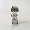 Bague argent ouverte homme motif celtique