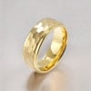 Bague homme anneau en tungstene martelee design