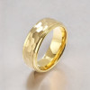 Bague homme anneau en tungstene martelee design