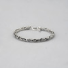 Balinese Silver Cylinder Mesh Braid Bracelet for Men