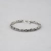 Bracelet balinais Argent Maille Tresse Cylindre Homme