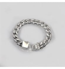 Bracelet homme argent massif chaine epaisse biker motard