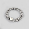 Bracelet homme argent massif chaine epaisse biker motard