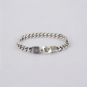 Bracelet homme femme argent chaine menotte infini