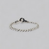 Bracelet homme femme argent chaine menotte infini