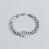 Bracelet homme chaine acier etoile de david