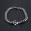Bracelet chaine acier ancre marine homme femme