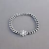 Bracelet homme chaine acier gouvernail