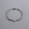 Bracelet homme chaine acier gouvernail