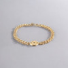 Bracelet homme chaine acier gouvernail