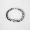 Bracelet homme chaine acier etoile de david