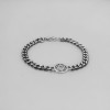 Bracelet homme chaine acier etoile de david