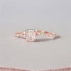 Bague de fiançailles femme double anneau argent zirconium ovale 3 couleurs (Dupliqué)