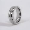 Bague homme anneau tungstene rainure rouage personnalisable