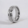 Bague homme anneau tungstene rainure rouage personnalisable