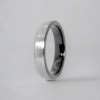Bague personnalisee dome brosse tungstene alliance