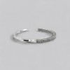 Solid silver Celtic Viking bangle twisted bracelet for men and women