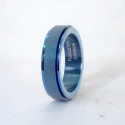 Anello antistress da uomo rotante Anello Spinner in tungsteno