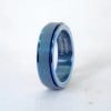 Bague homme antistress anneau tournant Spinner tungstene