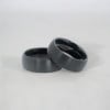 Bague mariage ceramique dome brosse personnalisable