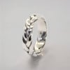 Bague homme argent tresse
