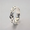 Men's silver braid ring
