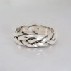 Men's silver braid ring
