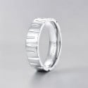 Bague Titane Alliance 6mm Brossée Rainurée Personnalisable