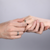 Bague Titane Alliance 6mm Brossée Rainurée Personnalisable