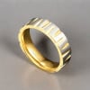 Bague Titane Alliance 6mm Brossée Rainurée Personnalisable