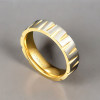 Bague Titane Alliance 6mm Brossée Rainurée Personnalisable