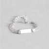 Bracelet Gourmette Enfant Acier Plaque Gravable Ajustable