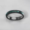 Bague Fine Tungstène Opale Alliance Élégante Personnalisable