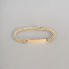 Bracelet personnalise femme gourmette dore chaine