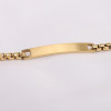 Bracelet personnalise femme gourmette dore chaine