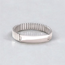 Men's Elastic Stainless Steel ID Custom Bracelet