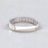 Bracelet personnalise homme gourmette acier elastique a graver