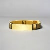 Bracelet personnalise gourmette acier gravure personnalise reglable