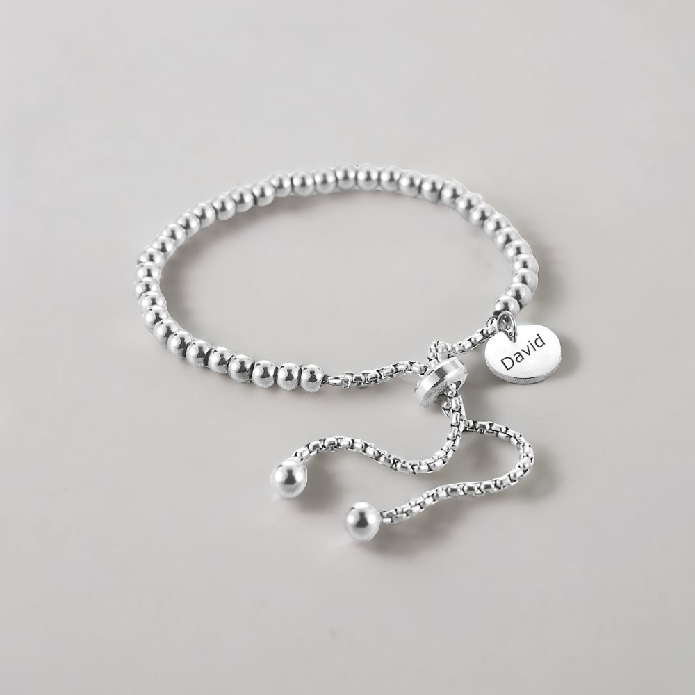 Bracelet personnalise femme gourmette coeur cisele acier plaque or personnalise