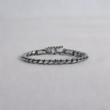 Unisex Armband aus Edelstahl mit zylindrischer Kette