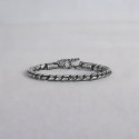 Unisex Stainless Steel Cylindrical Chain Bracelet