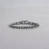 Bracelet chaine cylindrique acier inoxydable unisexe