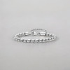 Bracelet chaine cylindrique acier inoxydable unisexe