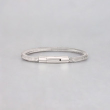 Men's Flexible Cylindrical Chain Steel Bracelet